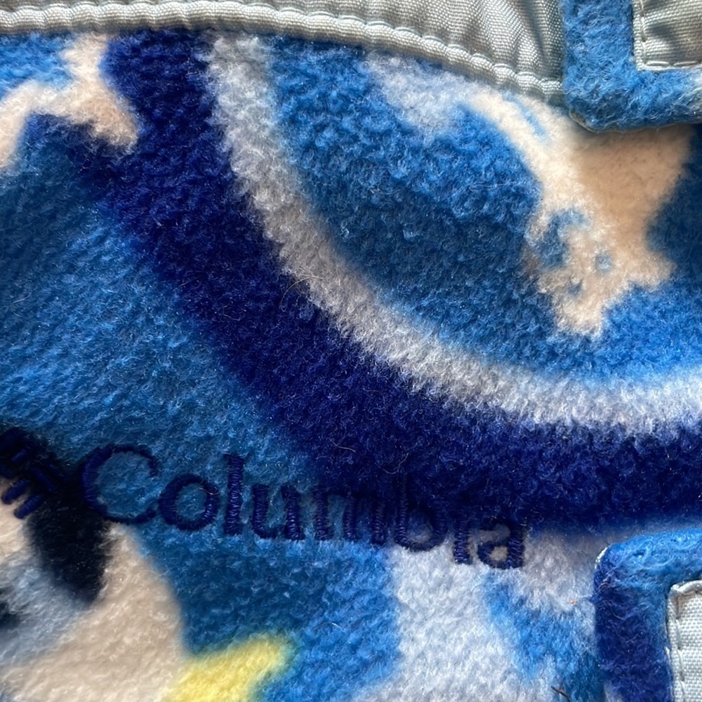 Columbia Blue Snowsuit very warm zipper Velcro - Picture 9 of 10